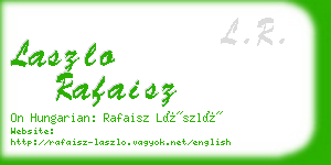 laszlo rafaisz business card